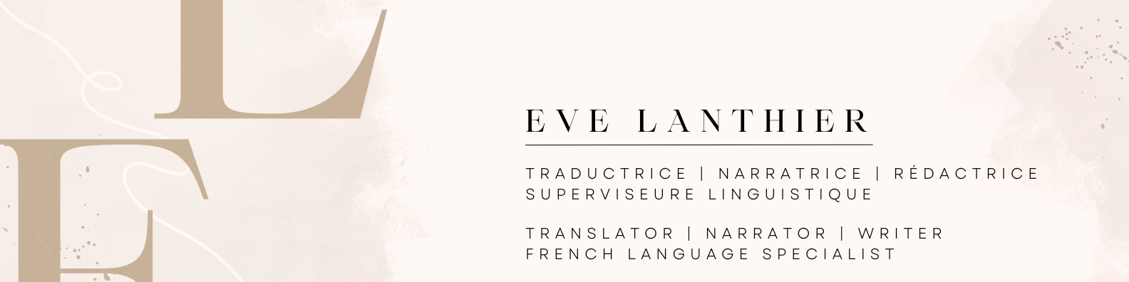 Eve Lanthier, voix hors champ